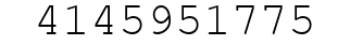 Number 4145951775.