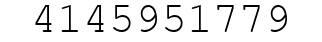 Number 4145951779.