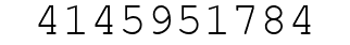 Number 4145951784.