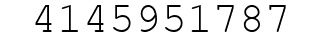 Number 4145951787.