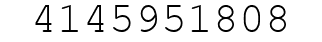 Number 4145951808.