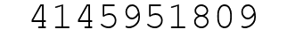 Number 4145951809.