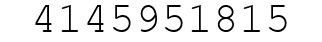 Number 4145951815.