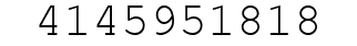 Number 4145951818.