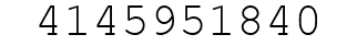 Number 4145951840.