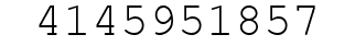 Number 4145951857.