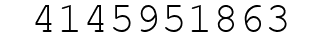 Number 4145951863.