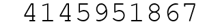 Number 4145951867.