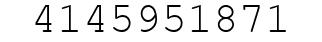Number 4145951871.