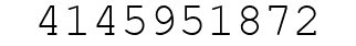 Number 4145951872.