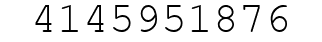 Number 4145951876.