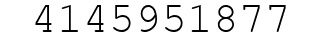 Number 4145951877.