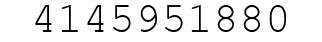 Number 4145951880.