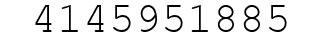 Number 4145951885.