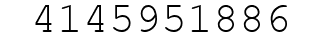 Number 4145951886.