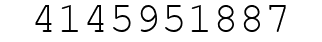 Number 4145951887.