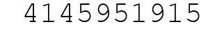 Number 4145951915.