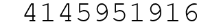 Number 4145951916.