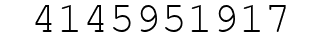 Number 4145951917.