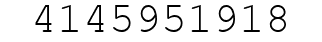 Number 4145951918.