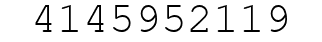 Number 4145952119.