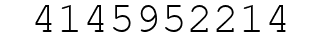 Number 4145952214.