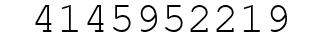 Number 4145952219.