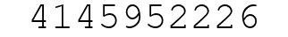 Number 4145952226.