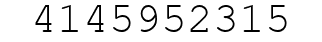 Number 4145952315.