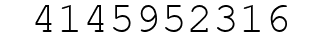 Number 4145952316.