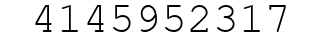 Number 4145952317.