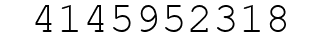 Number 4145952318.