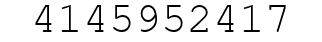 Number 4145952417.