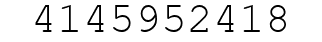Number 4145952418.