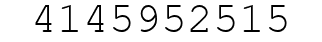 Number 4145952515.