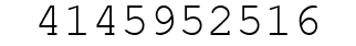 Number 4145952516.