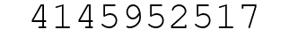 Number 4145952517.