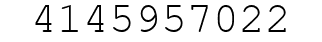 Number 4145957022.