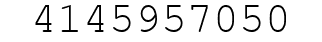 Number 4145957050.