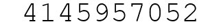 Number 4145957052.