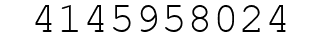 Number 4145958024.