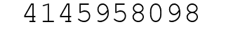 Number 4145958098.