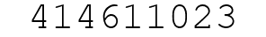 Number 414611023.