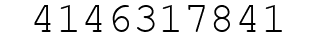 Number 4146317841.