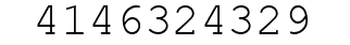 Number 4146324329.