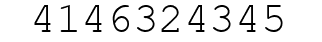 Number 4146324345.