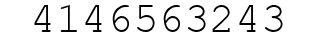 Number 4146563243.