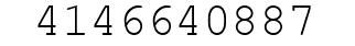 Number 4146640887.