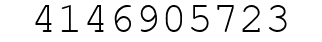 Number 4146905723.
