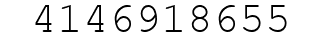 Number 4146918655.